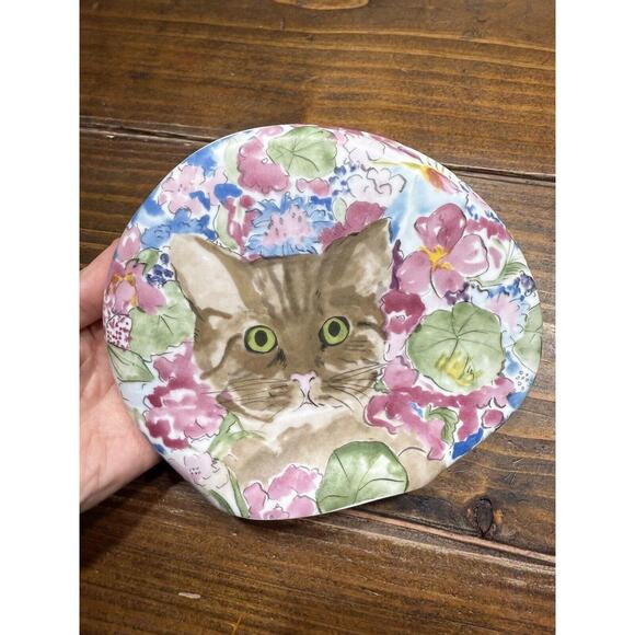 Vintage Porcelain Minou-ettes Cat Vase by C. Pradalie Portugal - Picture 2 of 5